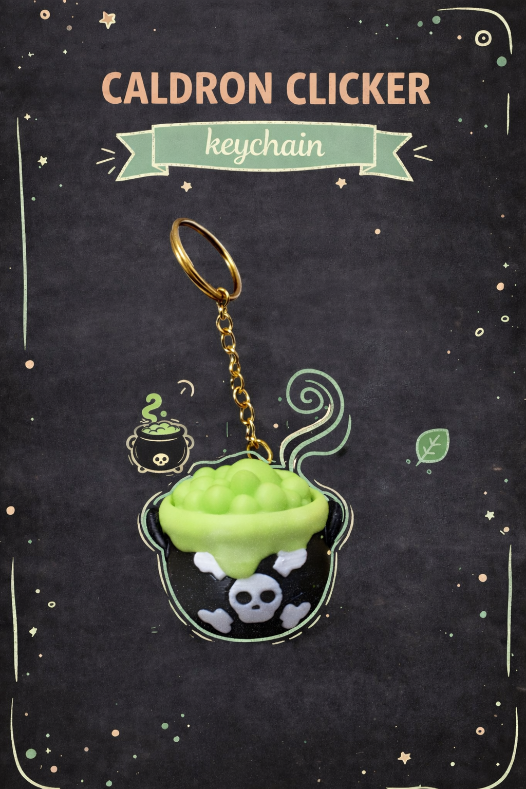 Cauldron Clicker with or without keychain - Layered Vibes LLC