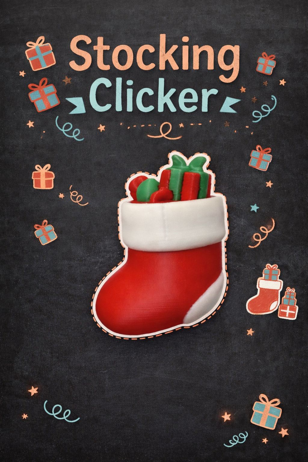 Stocking Clicker with or without Keychain - Layered Vibes LLC