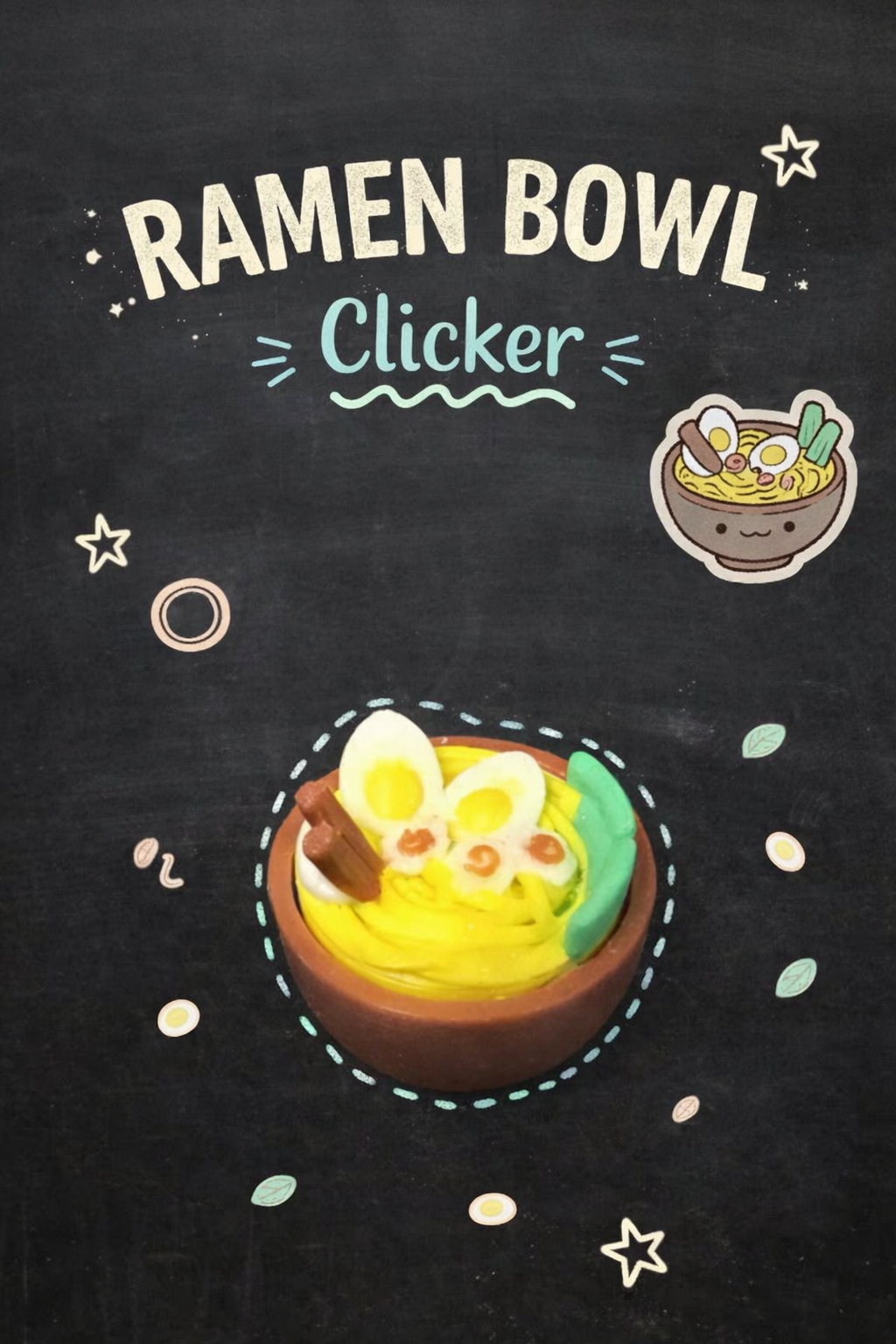 Ramen Clicker with and without Keychain - Layered Vibes LLC