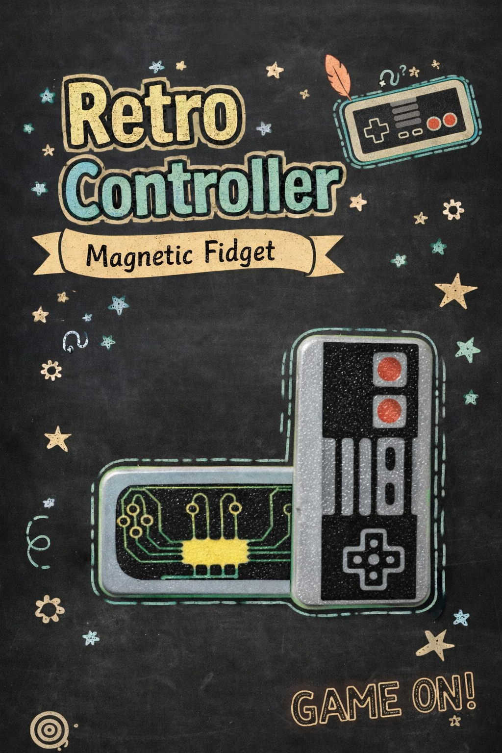 Retro Controller Magnet Fidget - Layered Vibes LLC