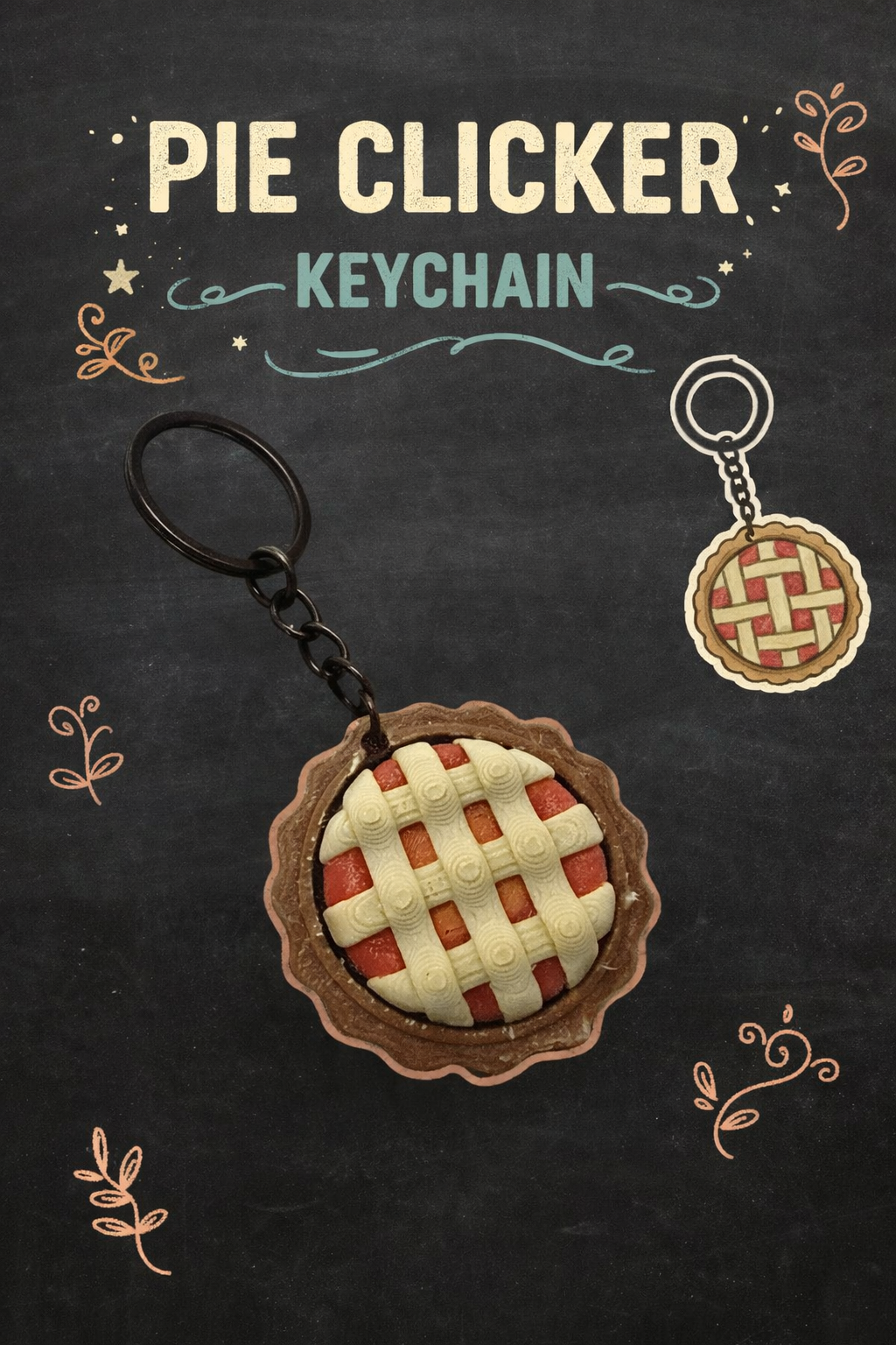 Pie Clicker Keychain - Layered Vibes LLC