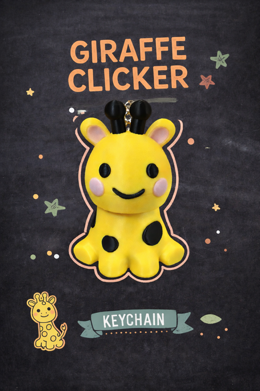 Giraffe Clicker with and without Keychain