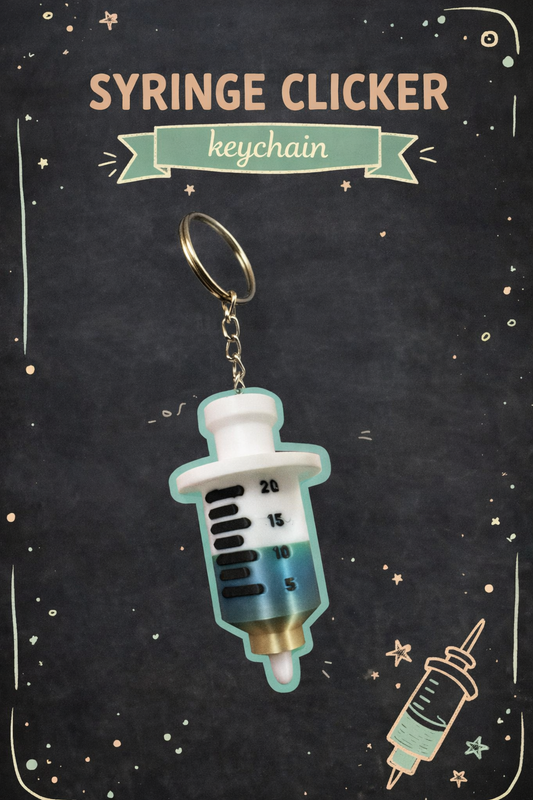 Syringe Clicker with and without Keychain - Layered Vibes LLC