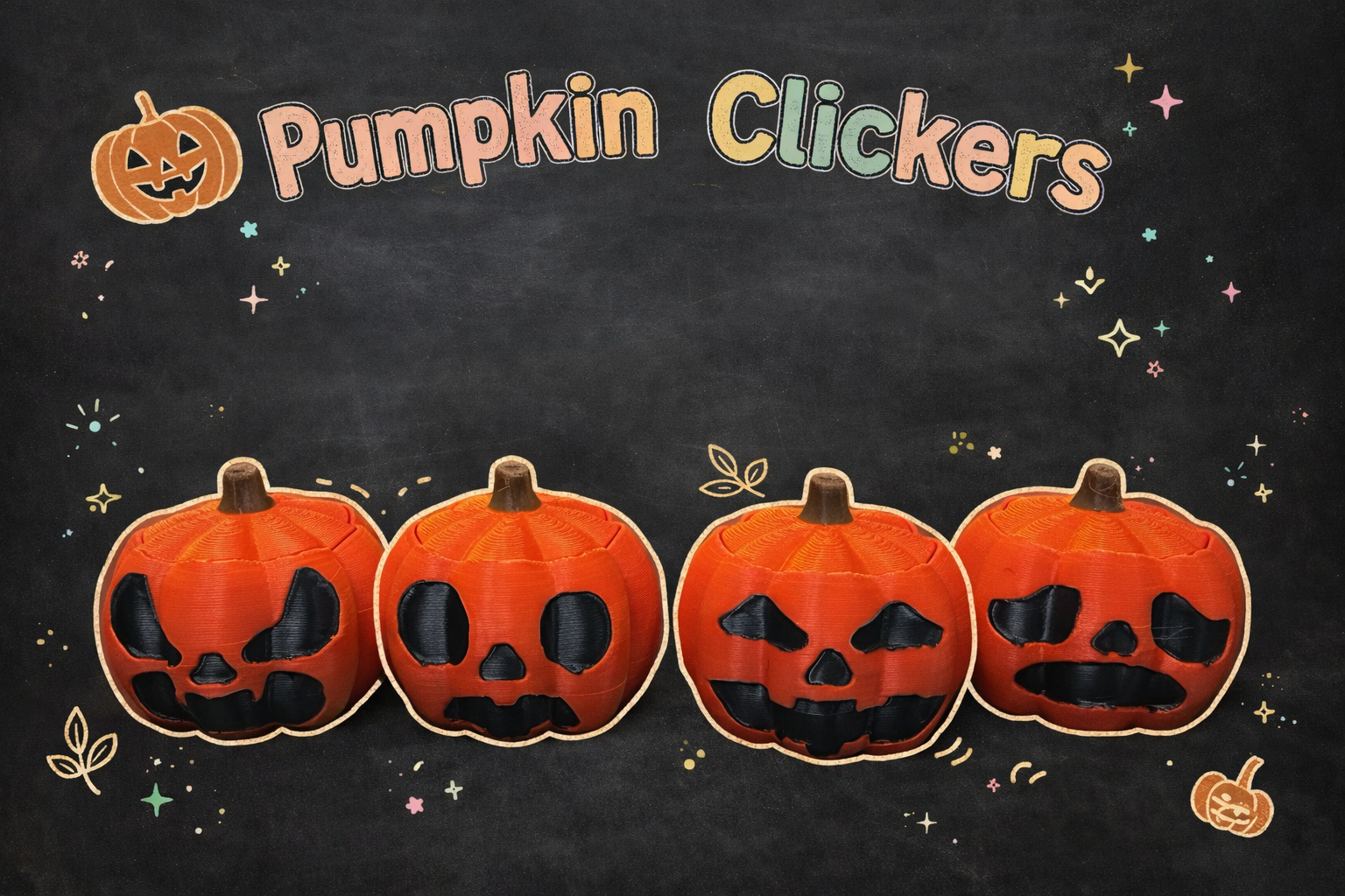 Pumpkin Clicker with and without Keychain - Layered Vibes LLC