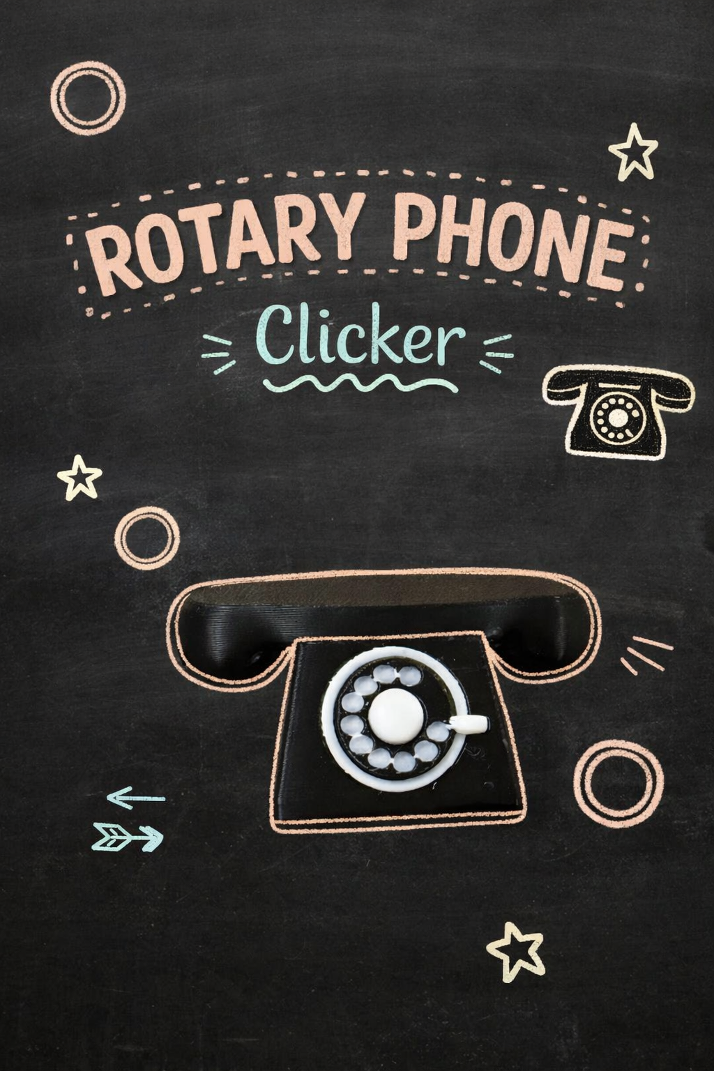 Rotary Phone Clicker with and without Keychain - Layered Vibes LLC