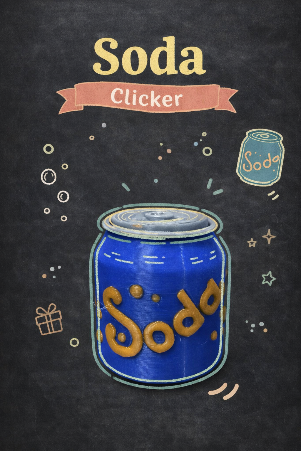 Soda Clicker with and without Keychain - Layered Vibes LLC
