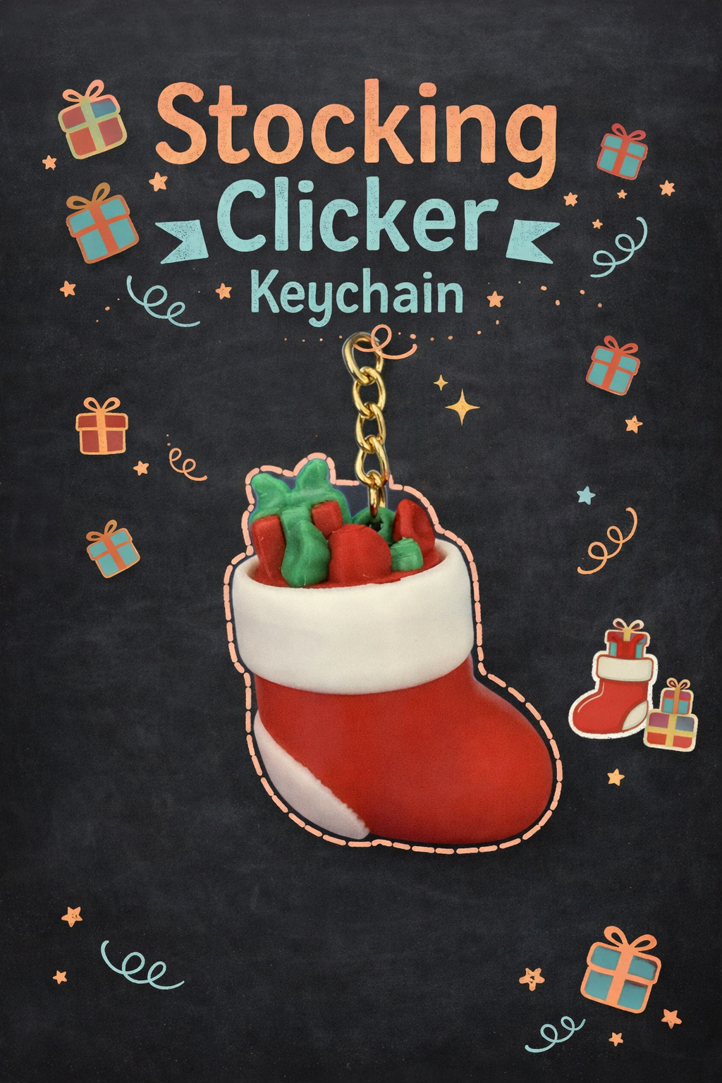 Stocking Clicker with or without Keychain - Layered Vibes LLC