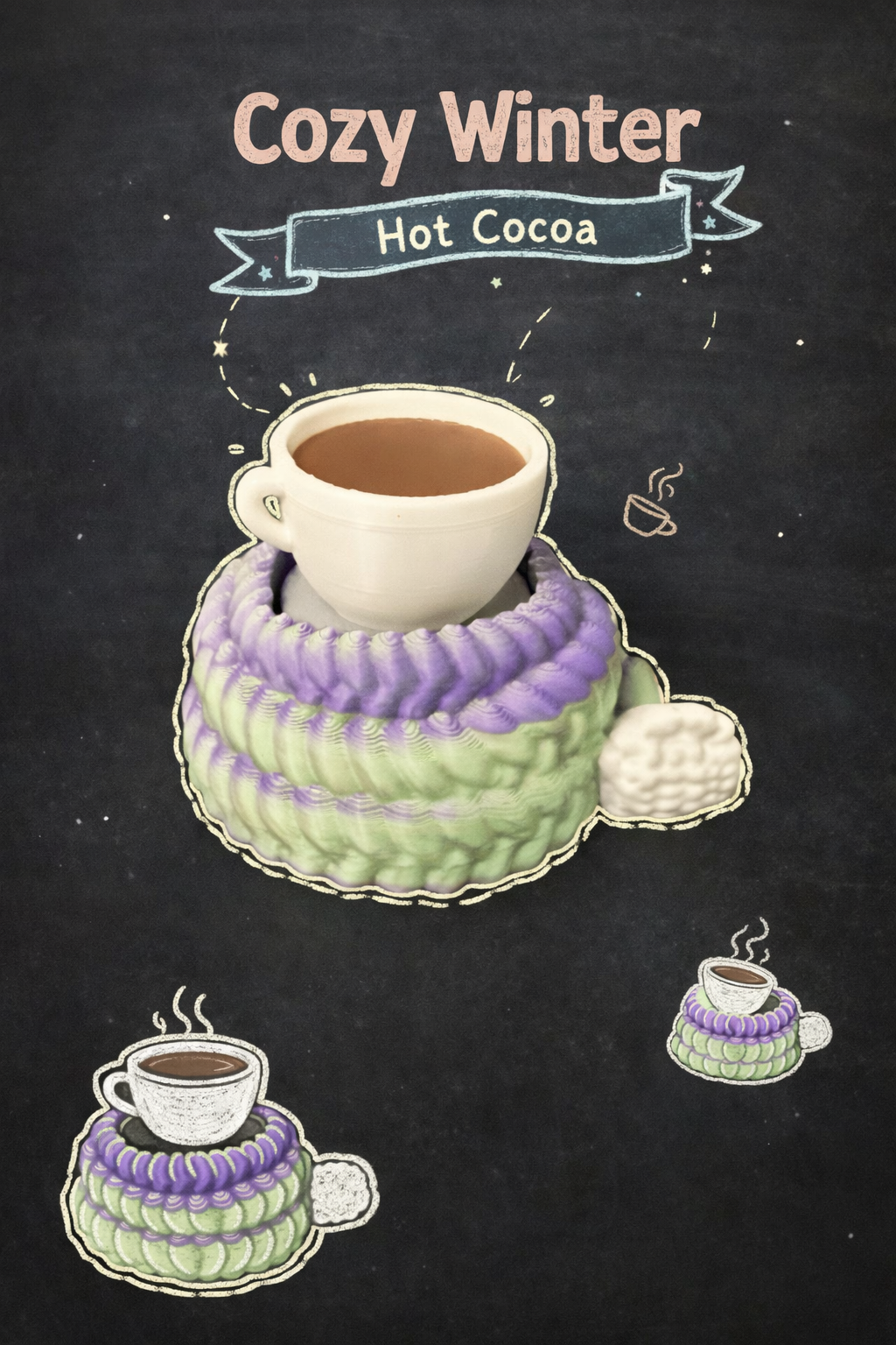 Cozy Winter Hot Cocoa Clicker - Layered Vibes LLC