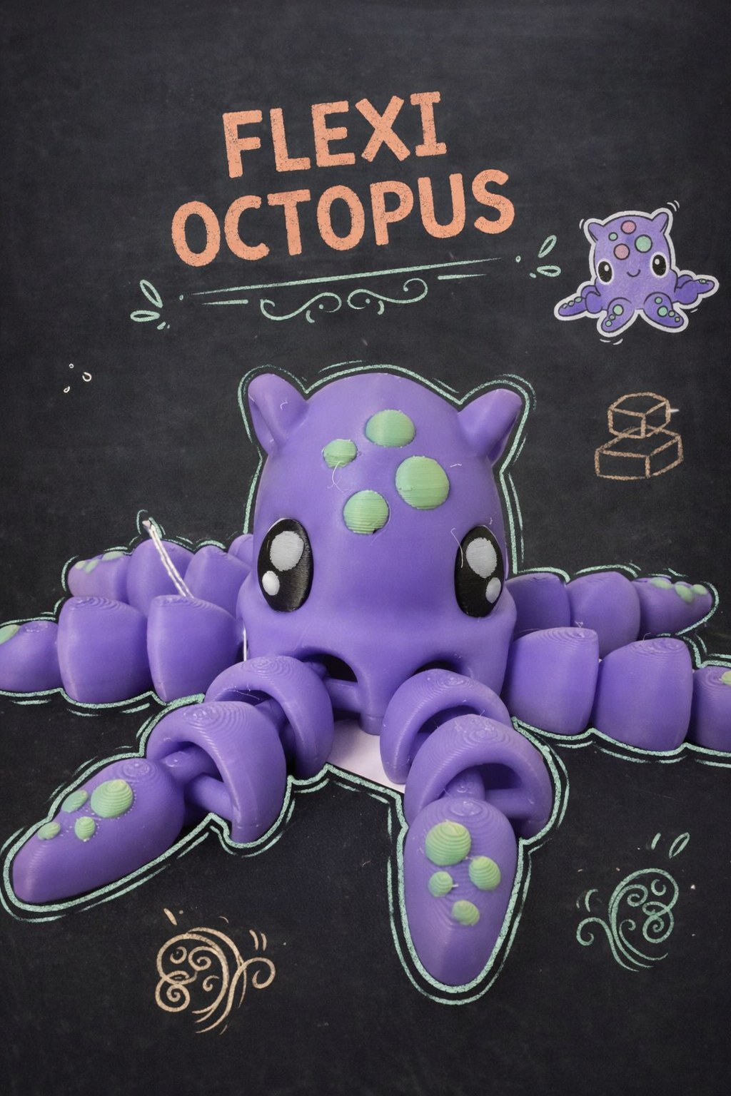 Articulated Octopus Fidget - Layered Vibes LLC