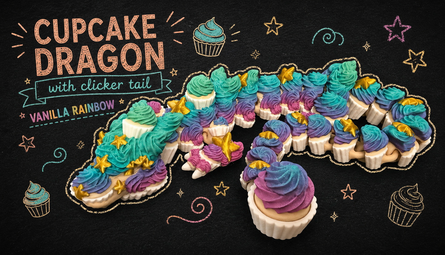 Cupcake Dragon with Clicker Tail