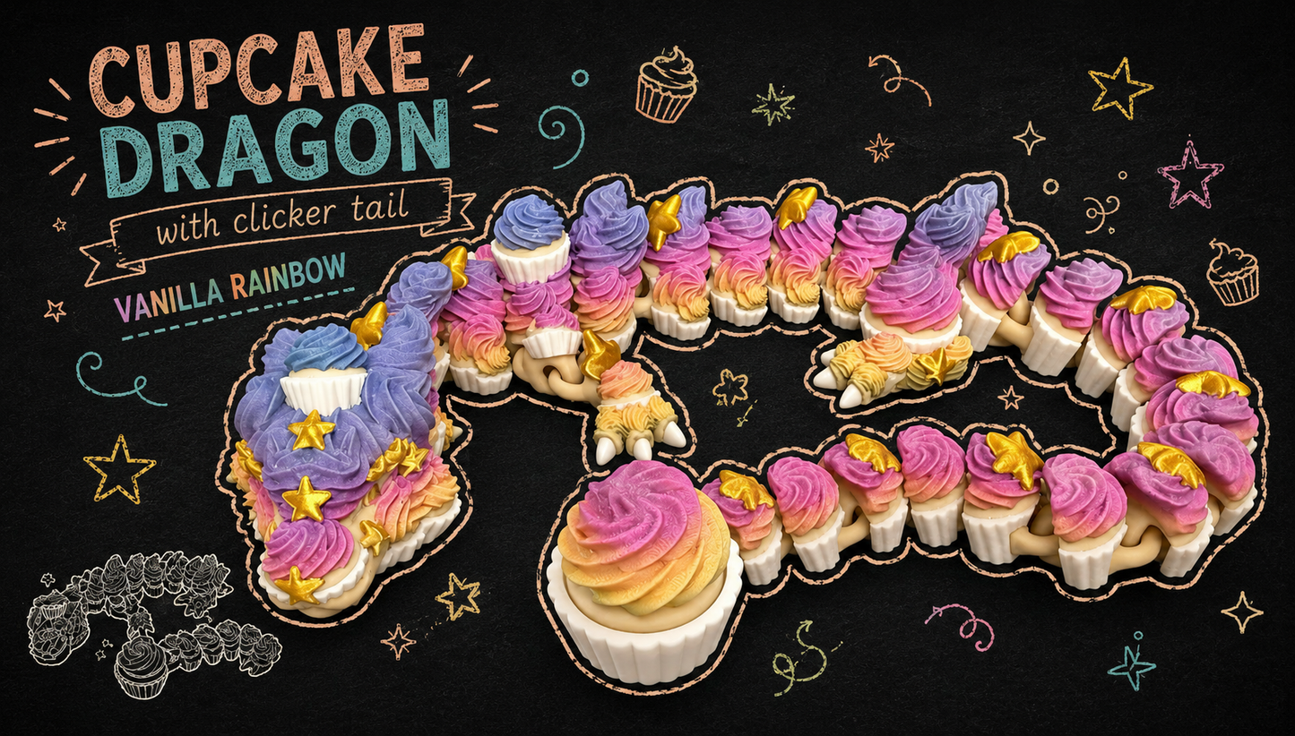Cupcake Dragon with Clicker Tail
