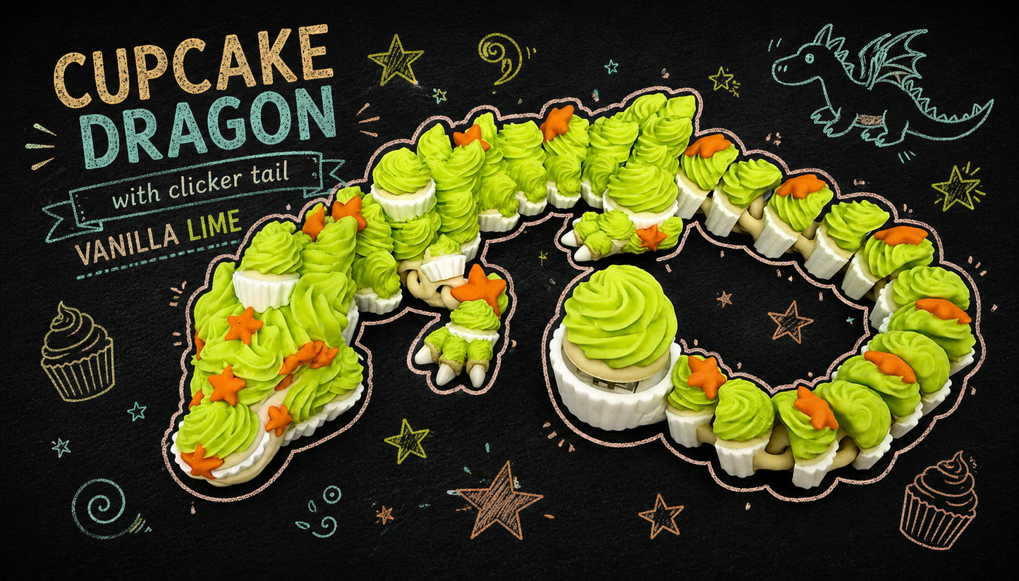 Cupcake Dragon with Clicker Tail