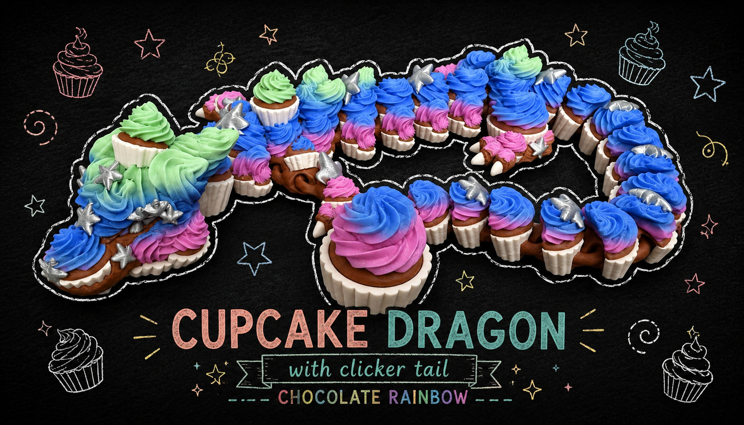 Cupcake Dragon with Clicker Tail