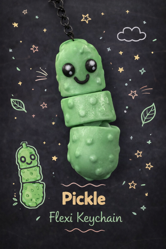 Flexi Pickle Keychain - Layered Vibes LLC
