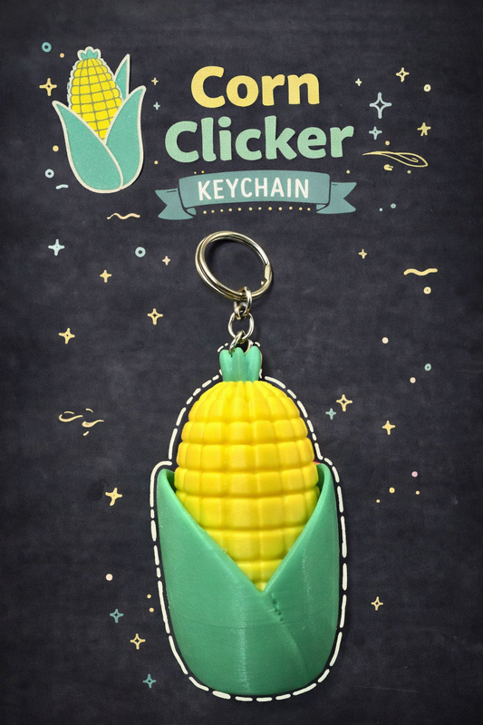 Corn on the Cob Clicker with and without Keychain - Layered Vibes LLC
