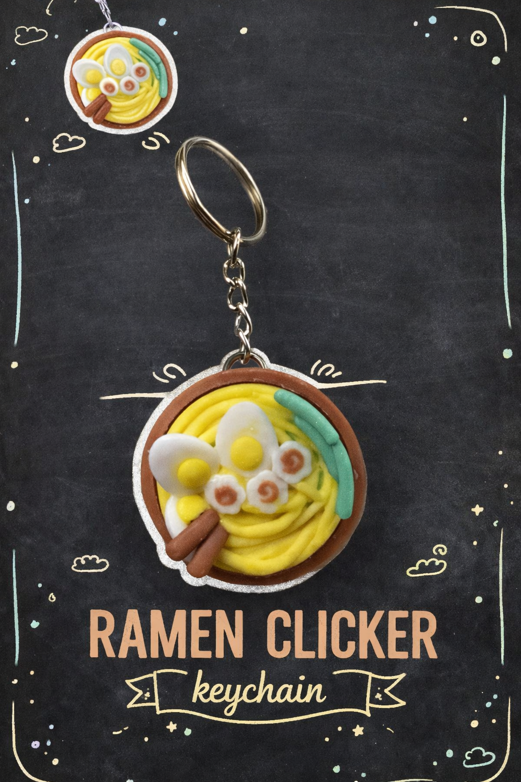 Ramen Clicker with and without Keychain - Layered Vibes LLC
