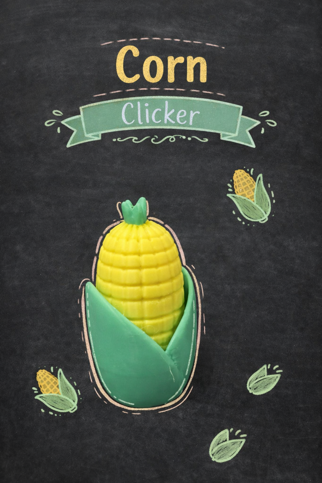 Corn on the Cob Clicker with and without Keychain - Layered Vibes LLC