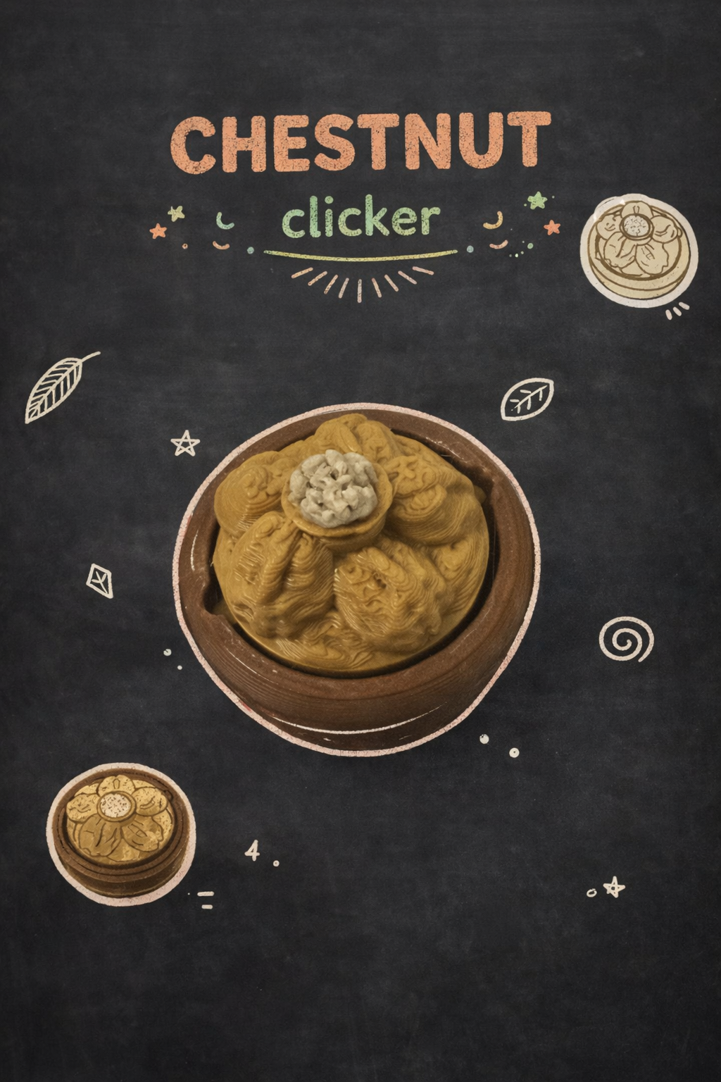 Basket of Chestnuts Clicker with and without Keychain - Layered Vibes LLC