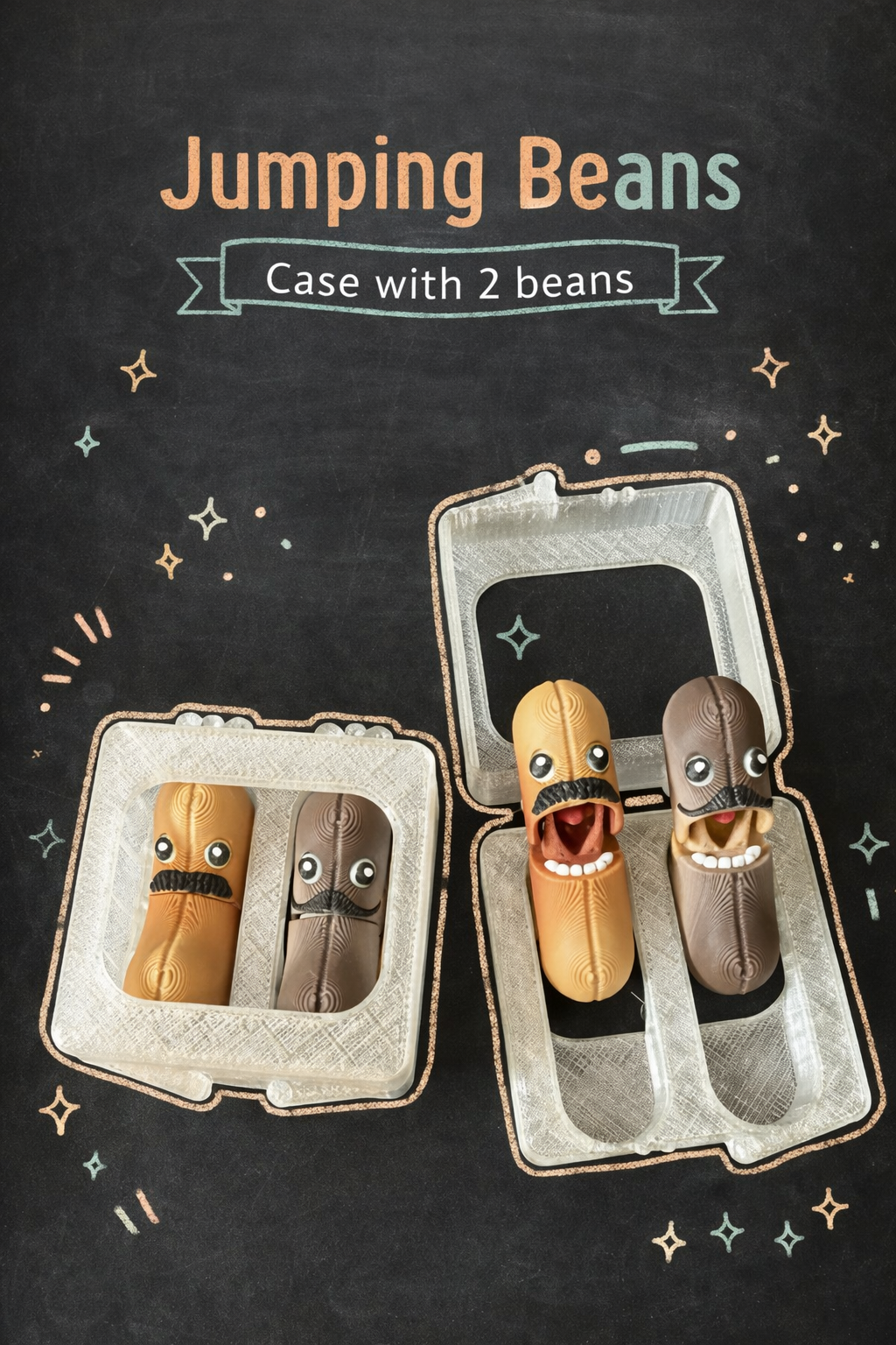 Jumping Bean Fidget with or without Keychain - Layered Vibes LLC