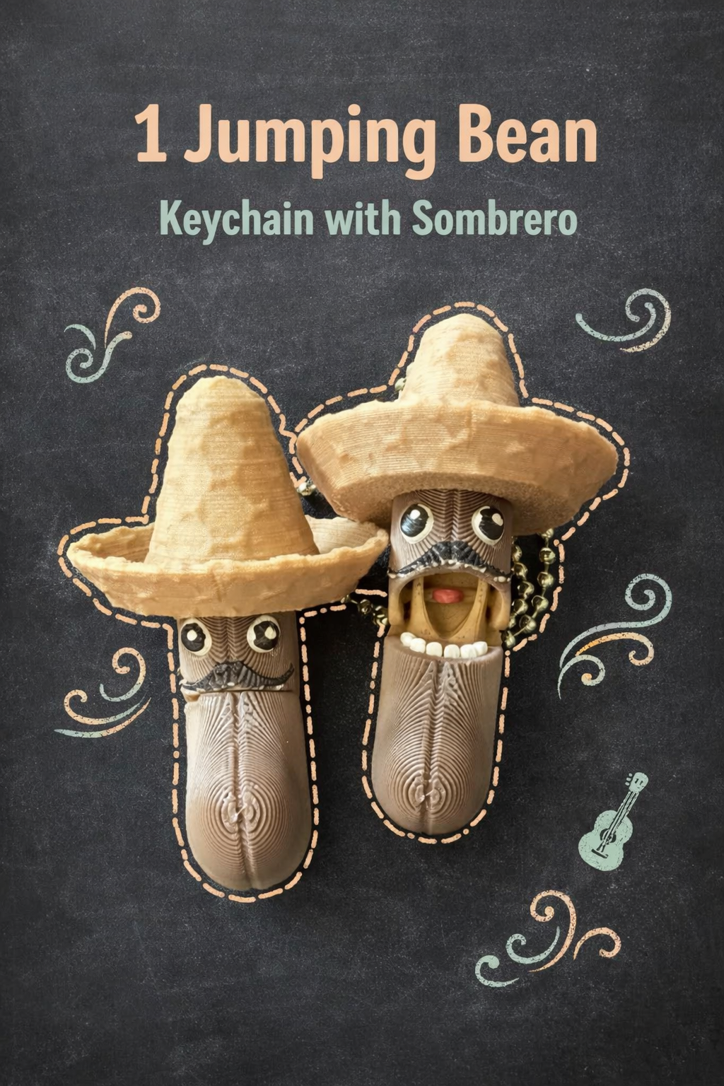 Jumping Bean Fidget with or without Keychain - Layered Vibes LLC