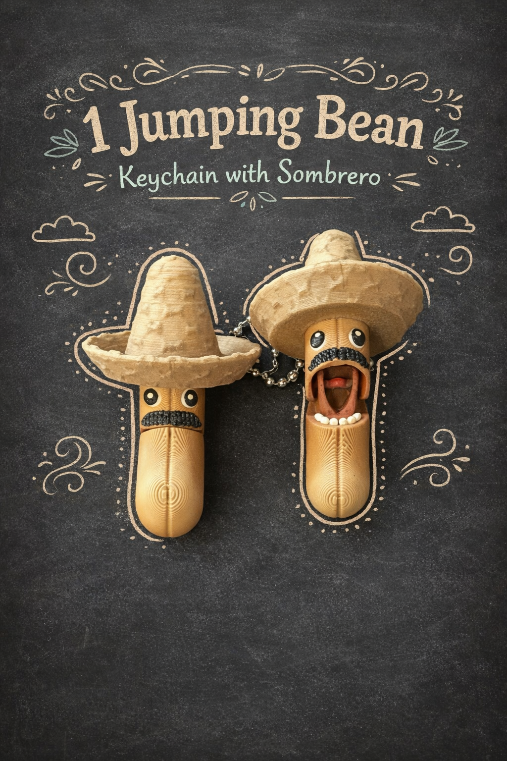 Jumping Bean Fidget with or without Keychain - Layered Vibes LLC