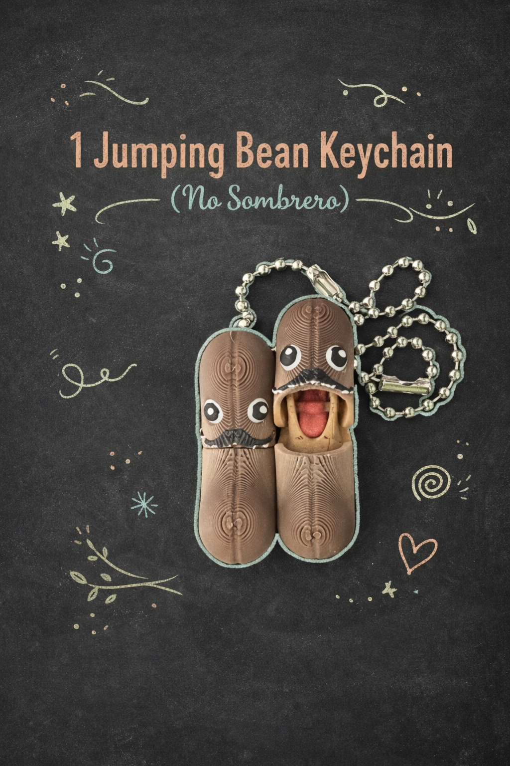 Jumping Bean Fidget with or without Keychain - Layered Vibes LLC