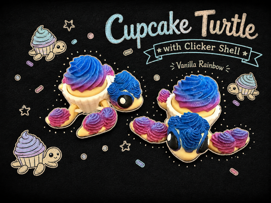 Cupcake Turtle with Clicker Tail