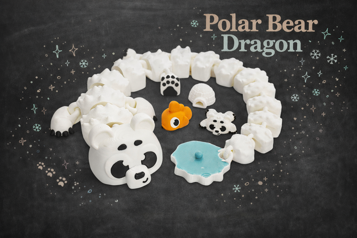 Polar Bear Dragon - Layered Vibes LLC