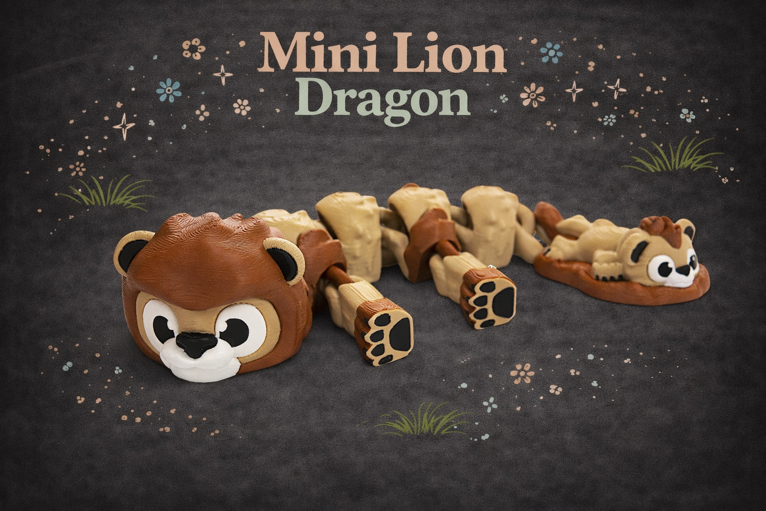 Mini Lion dragon - Layered Vibes LLC