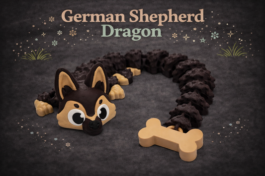 German shepherd dragon - Layered Vibes LLC